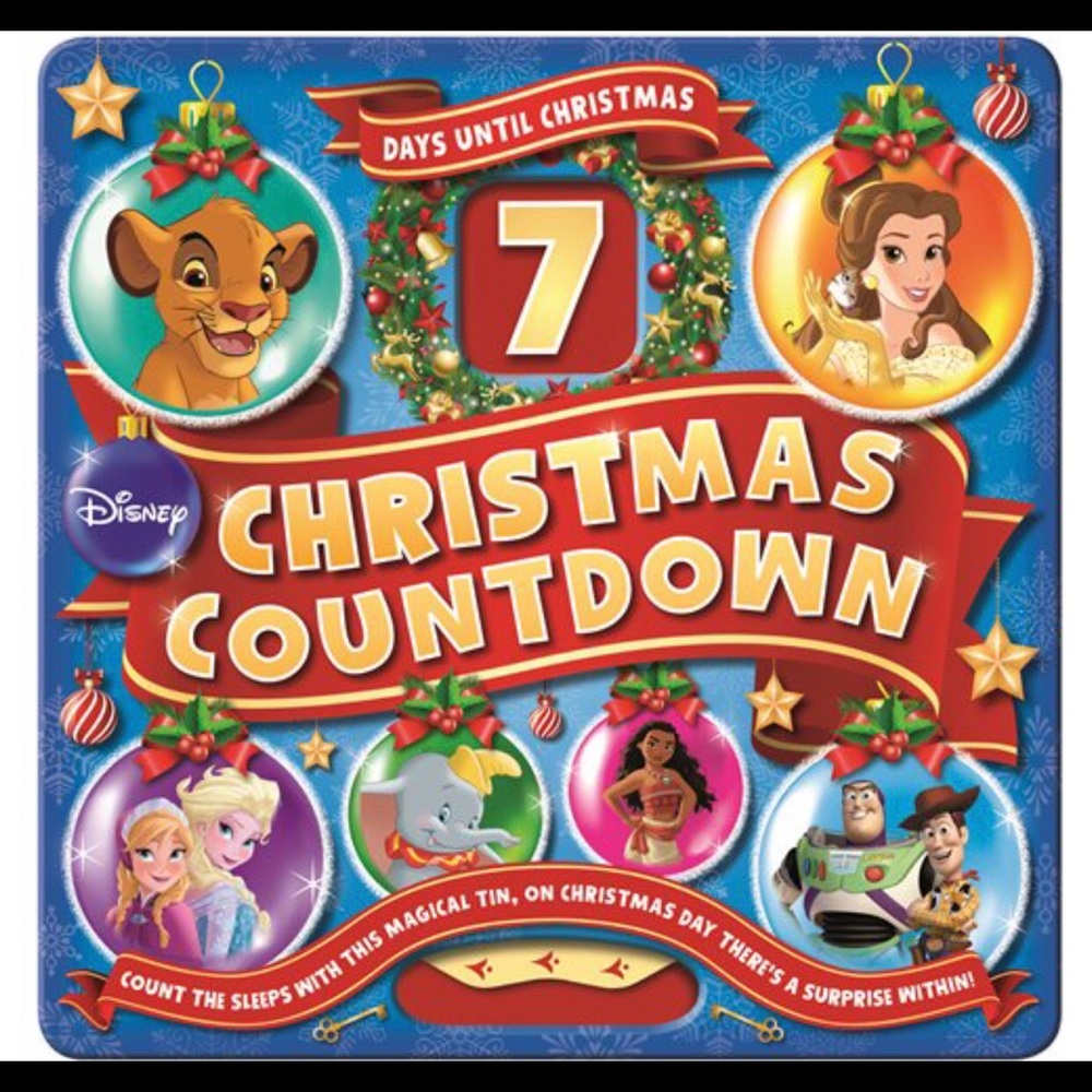 Christmas countdown tin